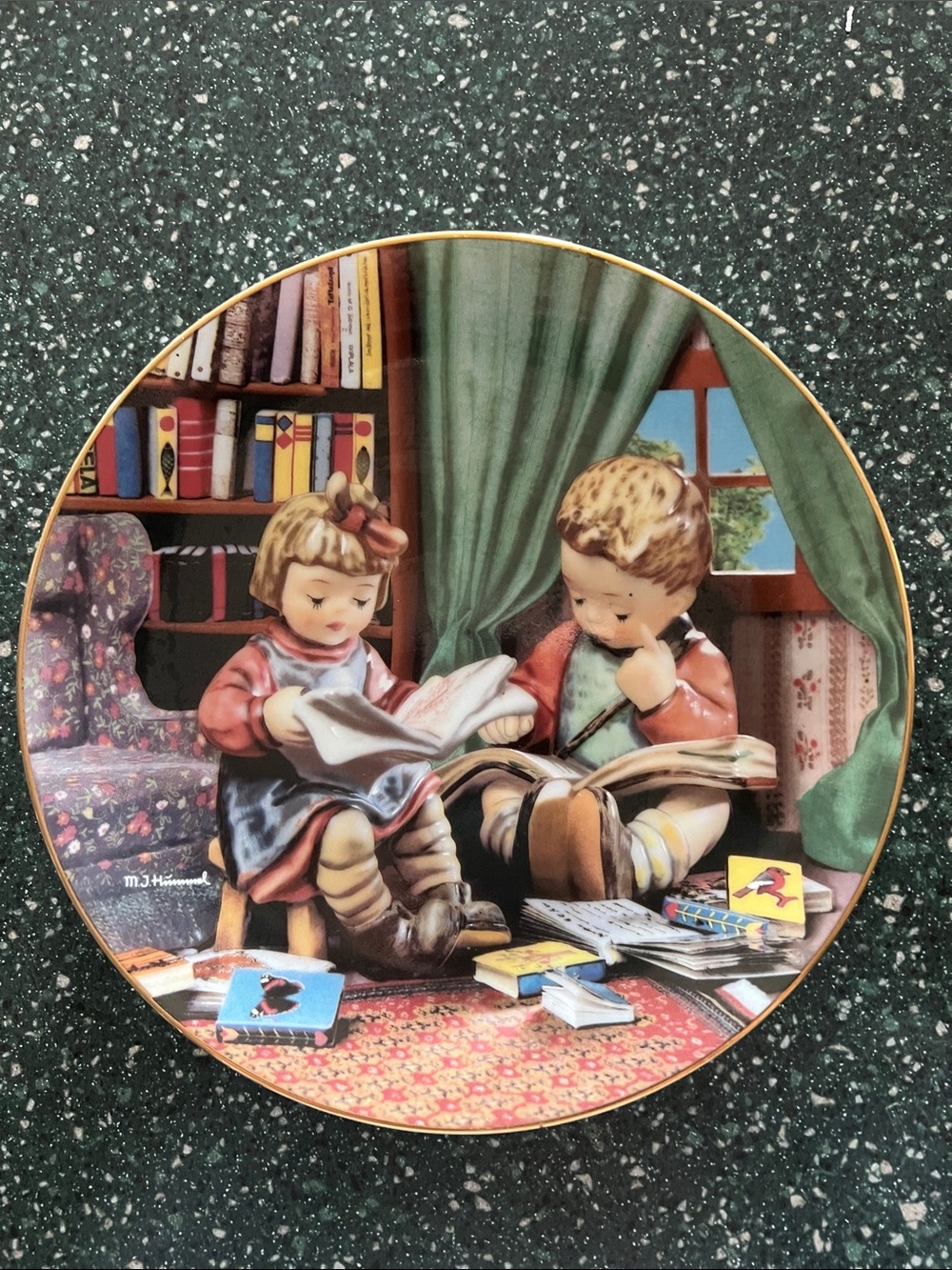 M.J.Hummel “Budding Scholars” Plate